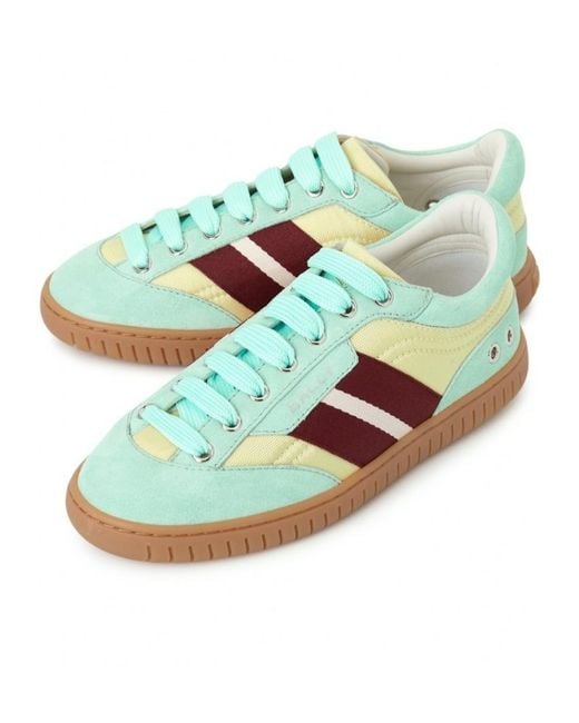 Bally Green Laced Sneakers