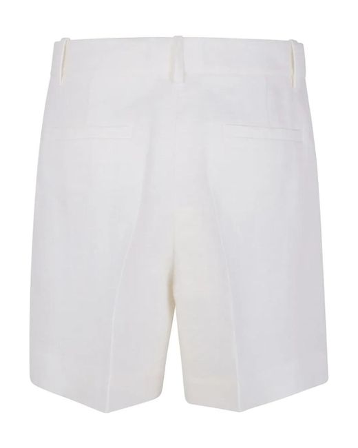 P.A.R.O.S.H. White Belt-Loop Shorts