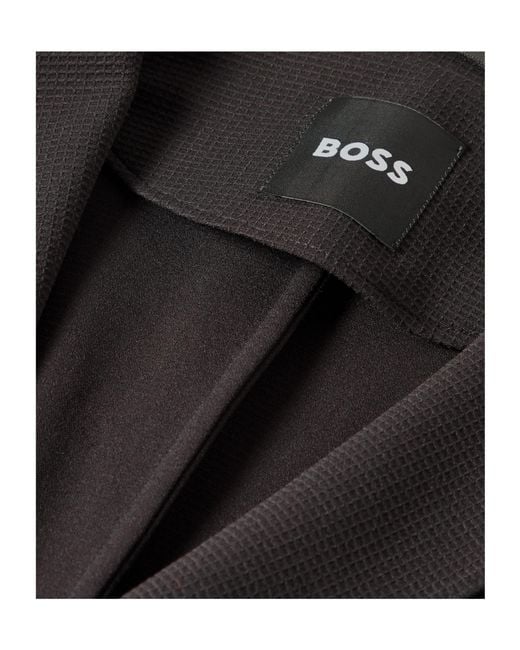 Boss Black Lapel Single-Breasted Blazer for men