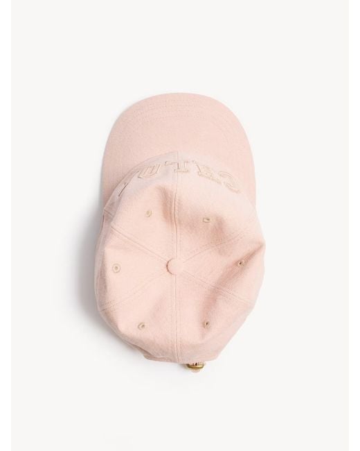 Chloé Pink Logo-Embroidered Baseball Cap