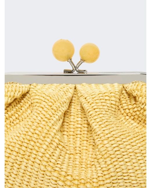 Weekend by Maxmara Metallic Pasticcino Woven Clutch Bag