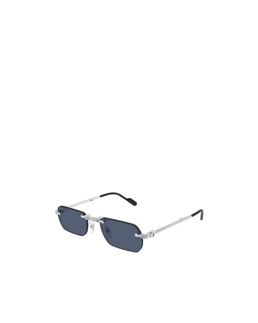 Cartier Blue Rimless Sunglasses for men