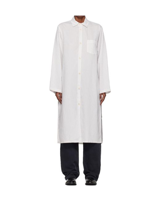 Our Legacy White Strand Pinstripe Shirt