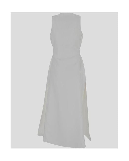 Max Mara Gray Long Vest Jacket