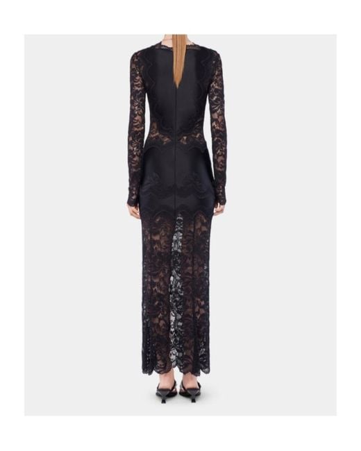Rabanne Black Rabanne Long Lace Dress