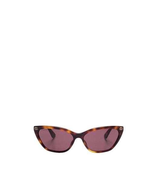 Gucci Pink Eyewear Cat-Eye Frame Sunglasses