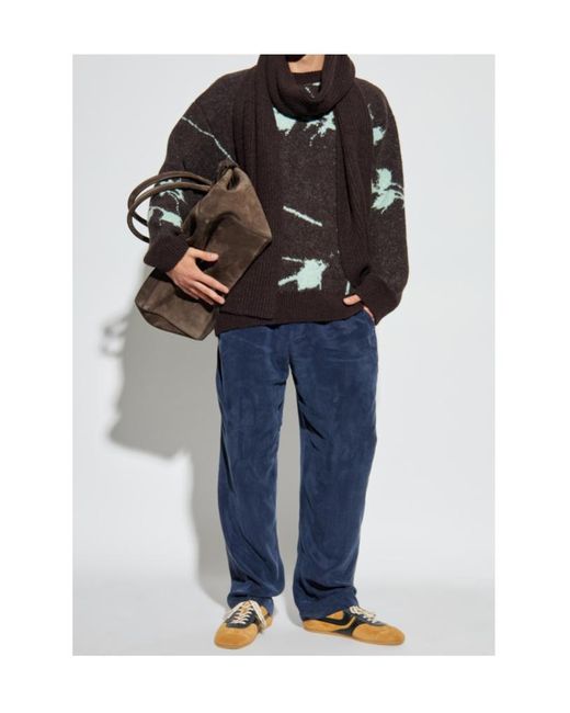 Dries Van Noten Gray Long Sleeve Sweater for men