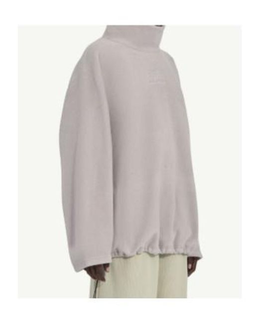 MM6 MAISON MARGIELA X SALOMON Gray Drawstring Fleece Long-Sleeved T-Shirt