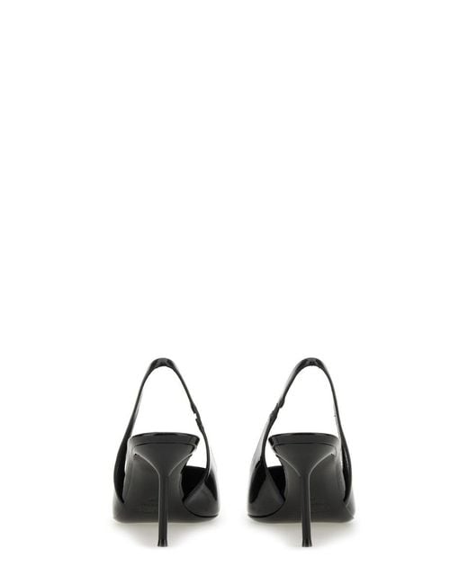Paris Texas Black Pointed Toe Heeled Pumps