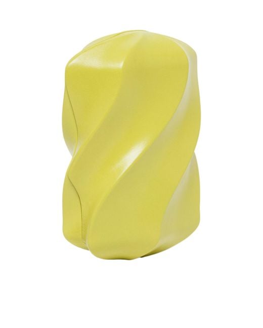 Bottega Veneta Yellow Bv Whirl Clutch Bag