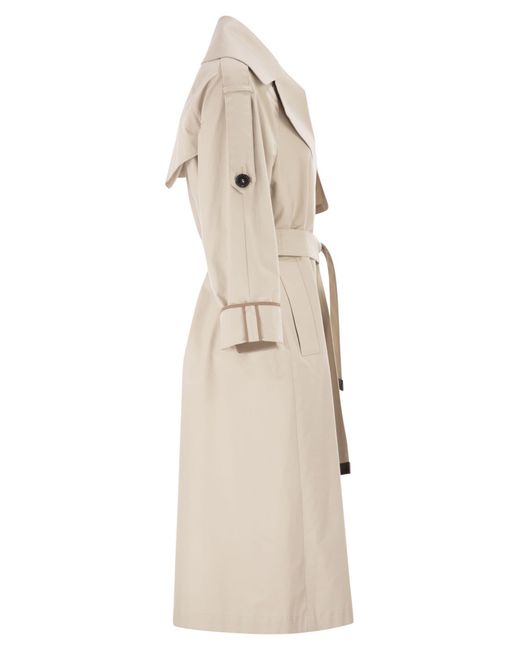 Max Mara Natural The Cube Mtcutrench Belted Trench Coat