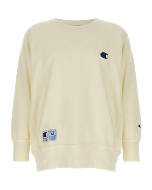 Undercover X Champion Logo Sweatshirt in White for Men | Lyst