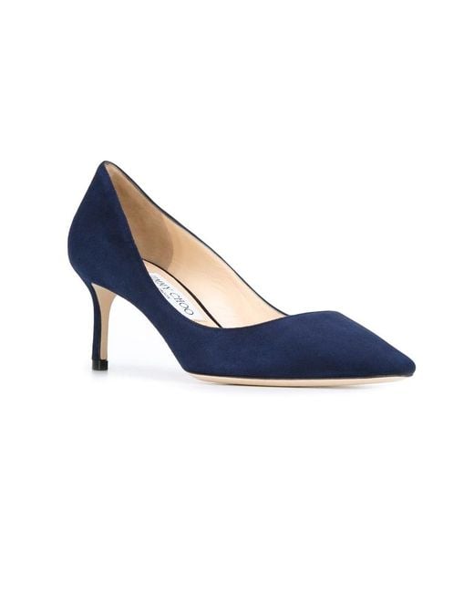 Jimmy Choo Blue Romy 60 Pumps