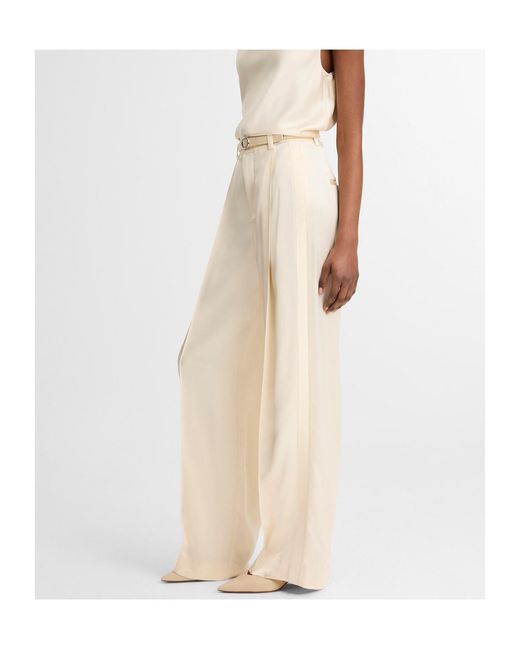Vince Natural High-Waist Straight-Leg Pants