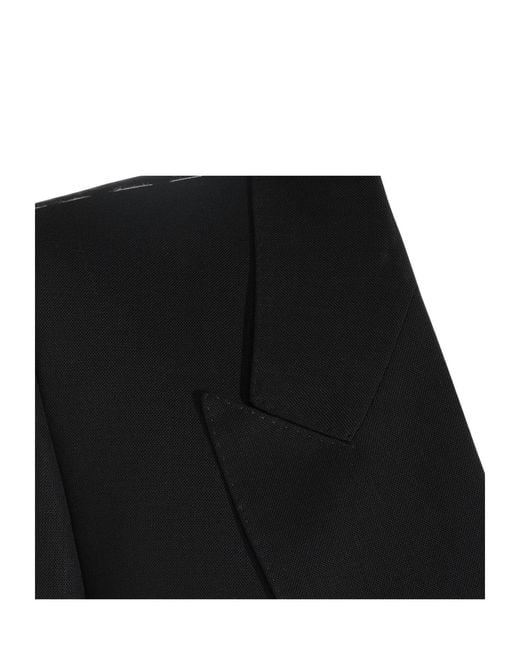 Tom Ford Black Double-Breasted Long Coat