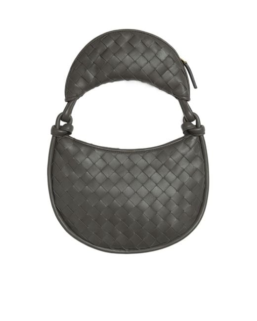 Bottega Veneta Gray Gemelli Small Shoulder Bag