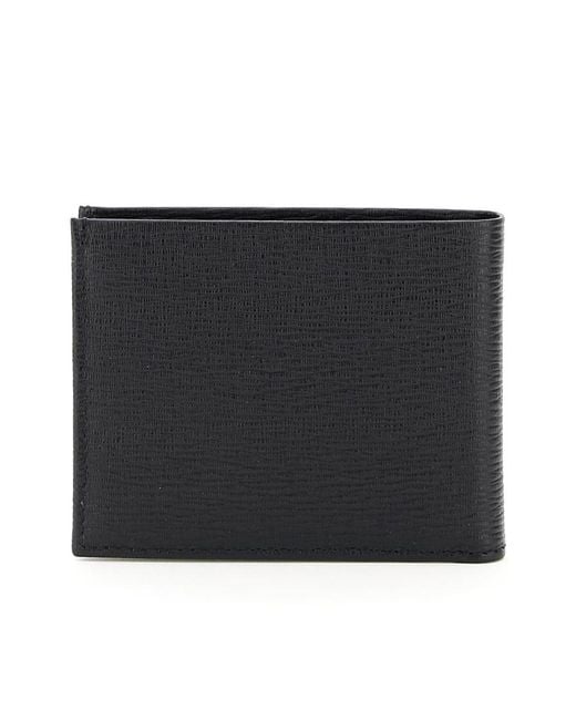 Ferragamo Black Ferragamo Gancini Bifold Wallet for men
