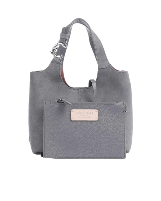 Coccinelle Gray Top-Handle Shoulder Bag