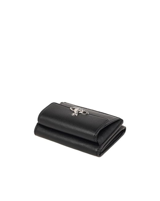 Vivienne Westwood Black Trifold Wallet
