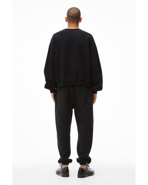 Alexander Wang Black Buzz-Cut Logo Sweatshirt