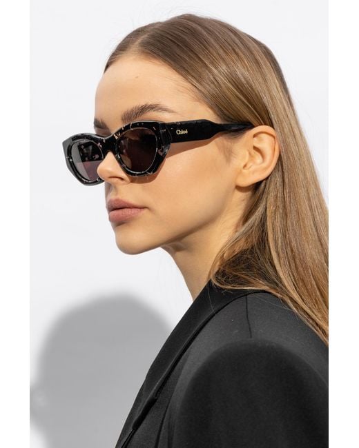Chloé Metallic Chloé Eyewear Cat-Eye Sunglasses