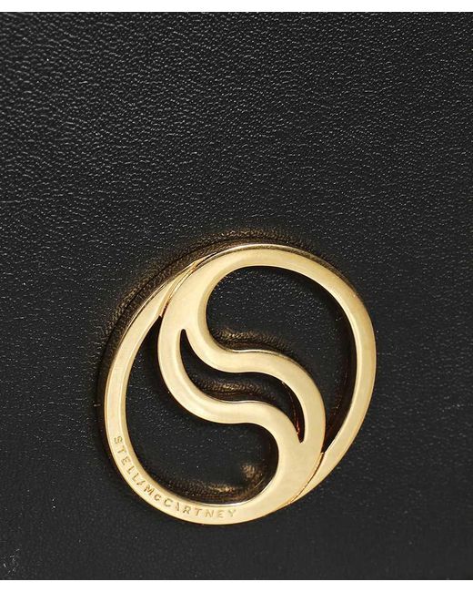 Stella McCartney Black Logo Card Bag