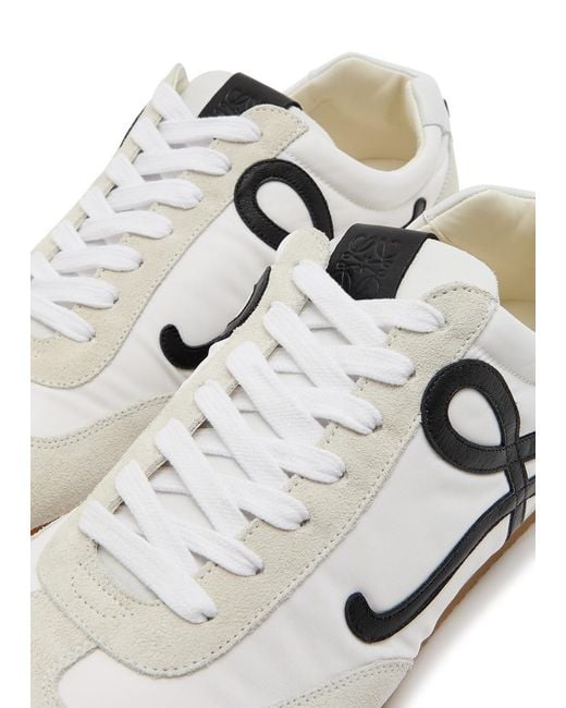 Loewe White Nylon Sports Shoes for men