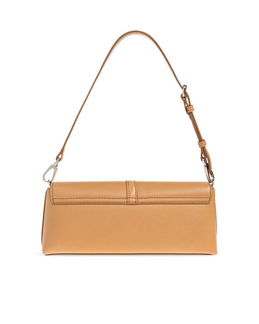 Stella McCartney Metallic Ryder Pochette Lock Charm Shoulder Bag