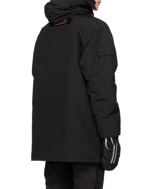 Canada Goose Black Expedition Hooded Jacket for men