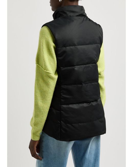 Canada Goose Black Freestyle Quilted Satin-Shell Gilet