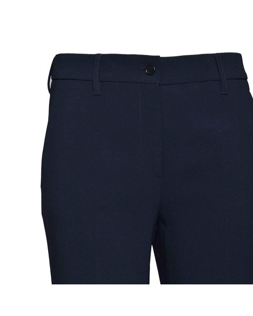 Aspesi Blue Belt Loop Belt Casual Pants