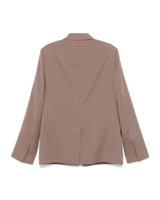Lanvin Brown Long-Sleeved Suit Coat for men