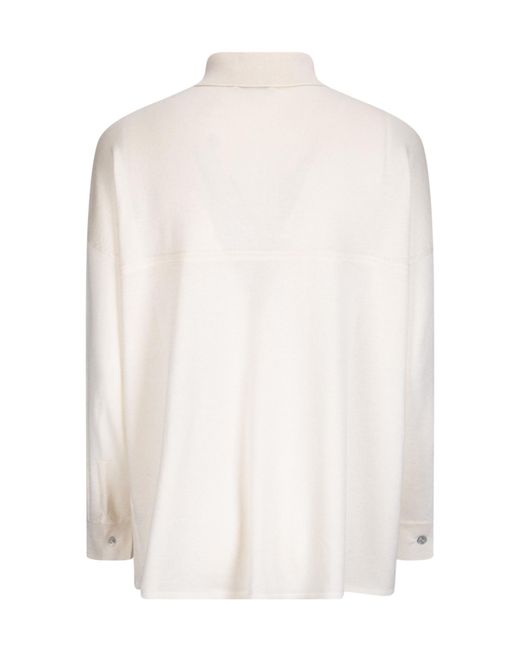 Be You White Button-Up Pocket Cardigan