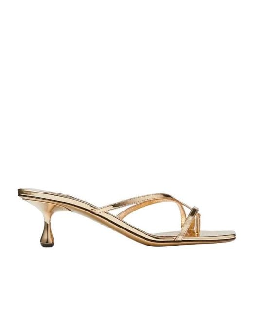 Jimmy Choo Metallic Etana 50Mm Sandals