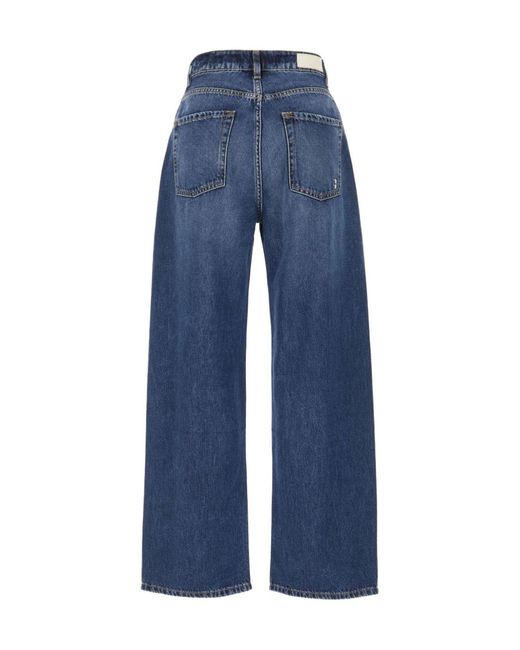 ICON DENIM Blue Poppy Flared Leg Jeans