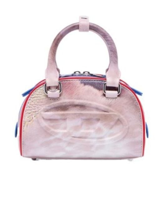 DIESEL Pink 1Dr Dome Mini Crossbody Bag