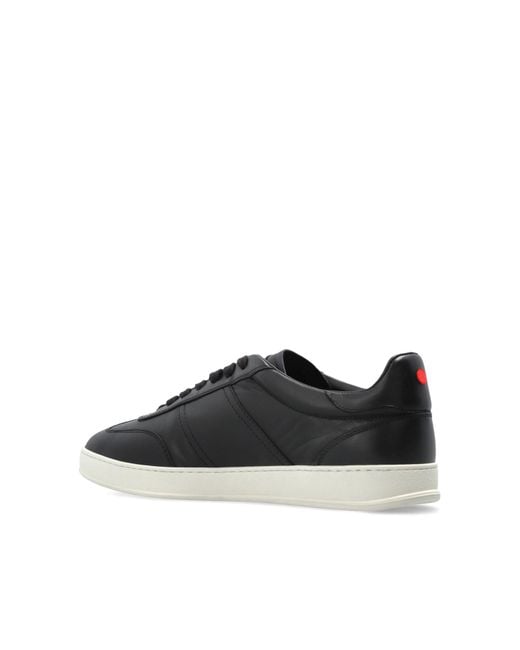Kiton Black Lace-Up Sneakers for men