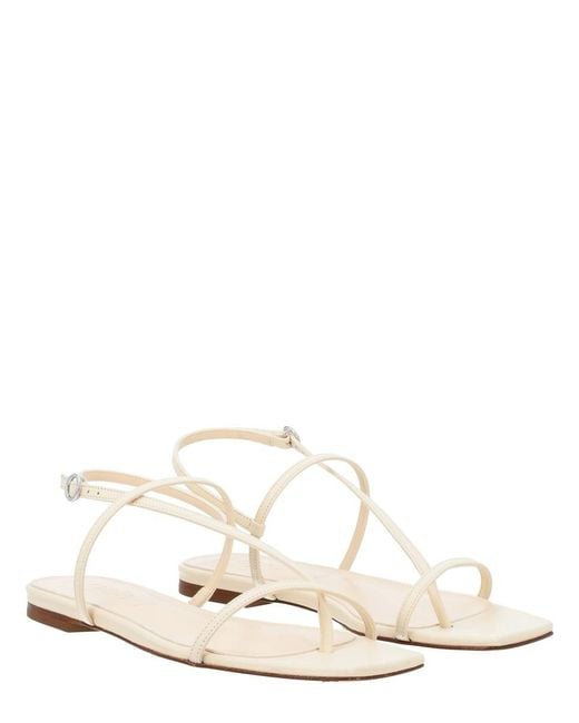 Aeyde White Strappy Sandals