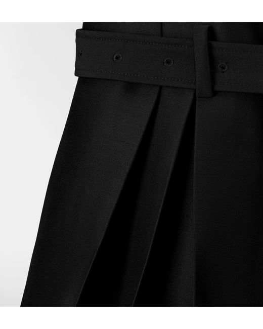 Dior Black Belted Cropped Pants