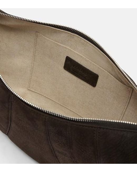 Lemaire Black Croissant Medium Leather Shoulder Bag