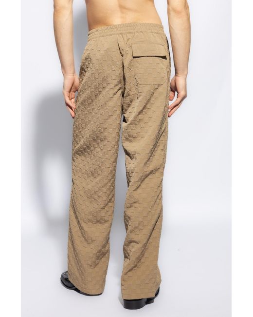 M I S B H V Natural Monogram Elasticated Waistband Trousers for men