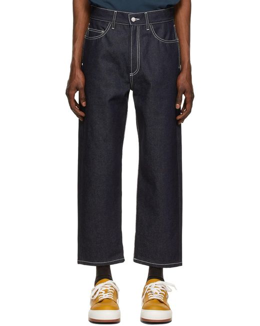 Sunnei Black Contrast Stitching Jeans