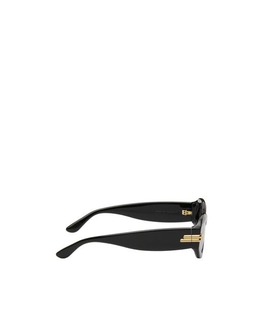 Bottega Veneta White Eyewear Oval Frame Sunglasses