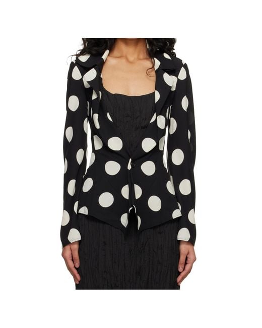 Junya Watanabe Black Printed Blazer