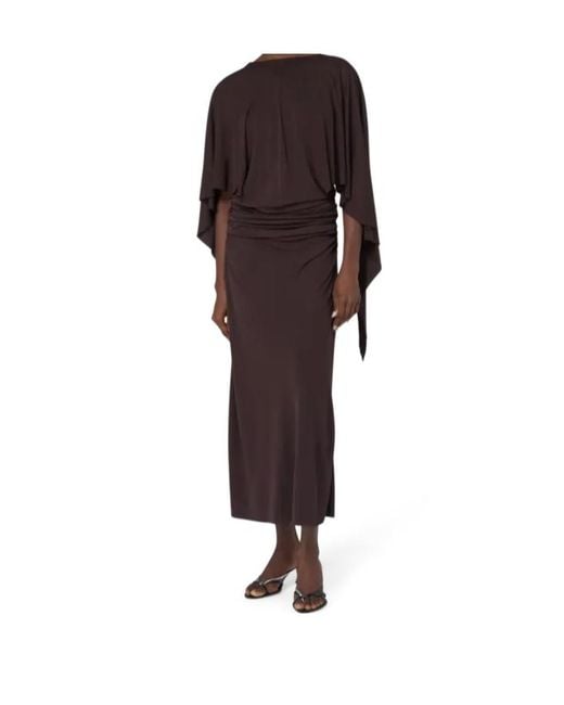 Christopher Esber Brown Pleated Dress