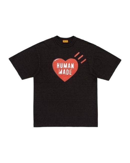 Human Made Black Graphic T-Shirts for men