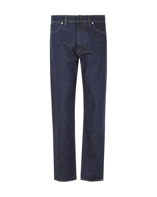 Stone Island Blue Straight Leg Jeans for men