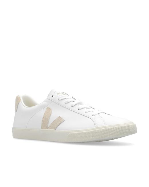 Veja White Esplar Low-Top Sneakers for men