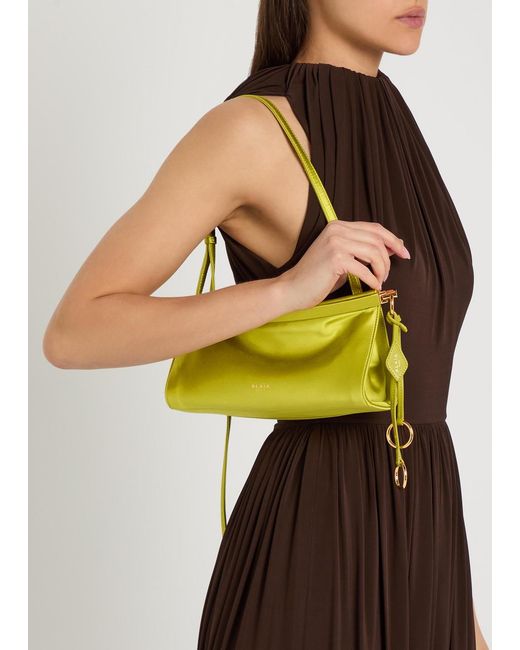 Alaïa Yellow Satin Shoulder Bag