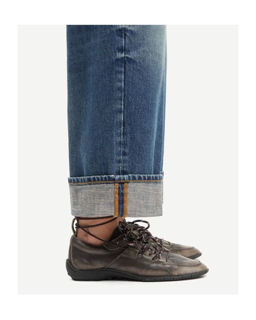 Samsøe & Samsøe Blue Faded Turn-Up Jeans